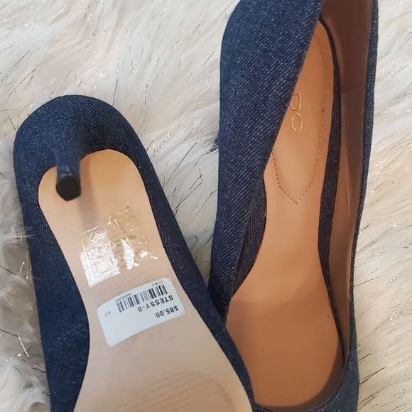 New denim Aldo high heel shoes - Picture 3 of 11